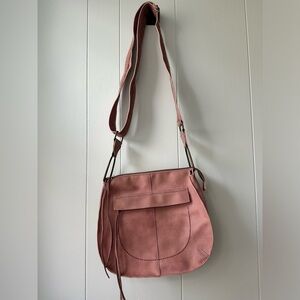 Pink Lace Cross Body Bag